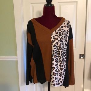 Bibi leopard top